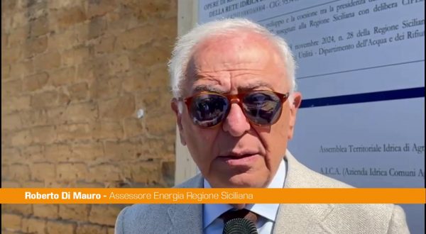 Rete idrica di Agrigento, Di Mauro “Opera importante per la città”
