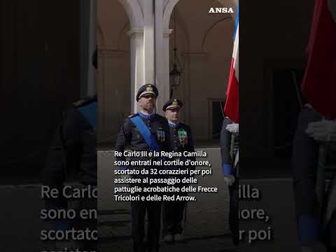 Dal Quirinale al Colosseo, Re Carlo e Camilla in visita a Roma1 #ansa