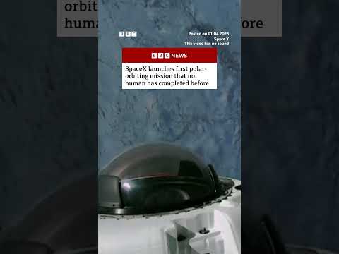 SpaceX launched private astronauts to orbit both Earth’s North and South Poles. #SpaceX #BBCNews