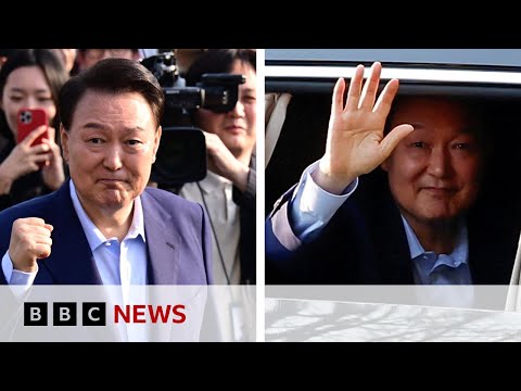 Ousted South Korean president Yoon Suk Yeol leaves official residence | BBC News