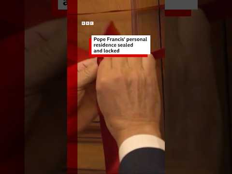Pope’s personal residence sealed after his death. #Pope #PopeFrancis #BBCNews
