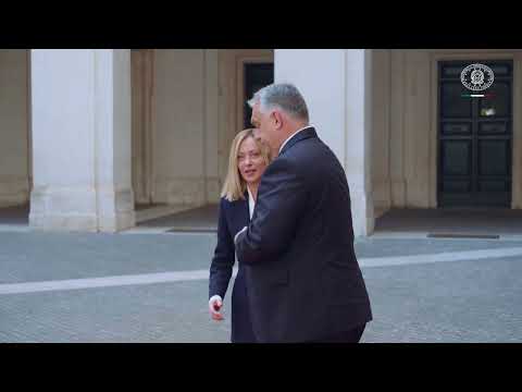 Palazzo Chigi, incontro di cortesia Meloni – Orbán