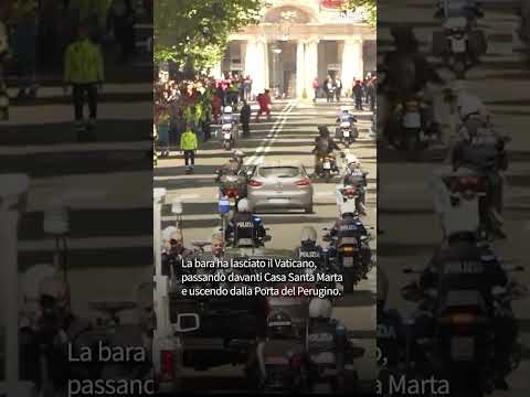 L’ultimo viaggio di Papa Francesco, tra le vie di Roma verso Santa Maria Maggiore#ansa