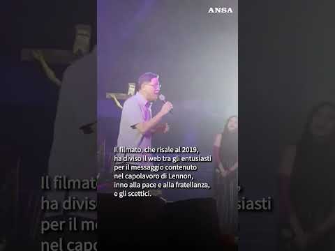 Il Cardinale filippino Luis Antonio Tagle canta “Imagine” di John Lennon #ansa