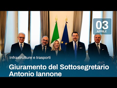 Governo, giuramento del Sottosegretario alle infrastrutture e trasporti Iannone