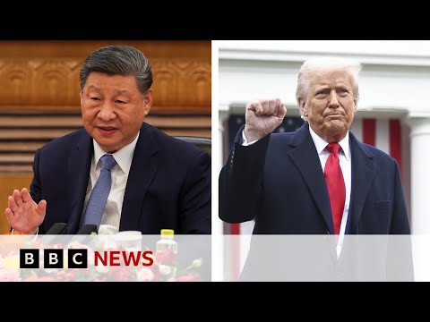 US markets tumble as President Trump says China ‘played it wrong’ in tariffs retaliation | BBC News
