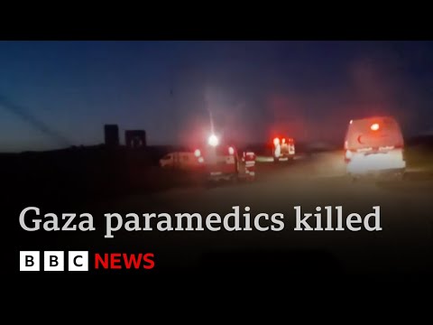 Chilling video shows Israeli soldiers shooting dead 15 emergency workers in Gaza | BBC News
