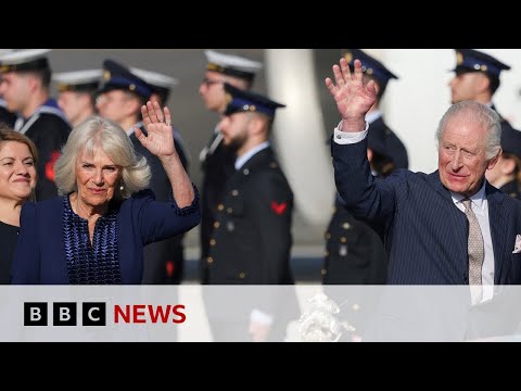King Charles and Queen Camilla arrive in Italy for state visit | BBC News