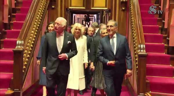 Re Carlo III e la regina Camilla in visita al Senato