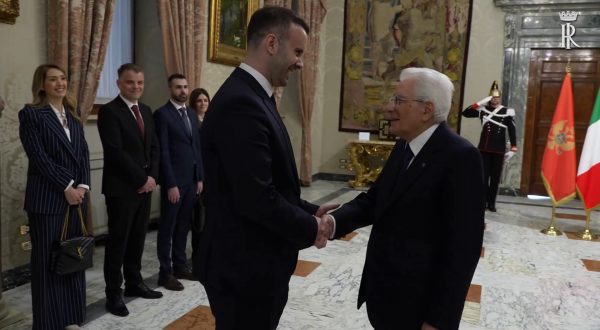 Mattarella incontra il Primo Ministro del Montenegro Milojko Spajic