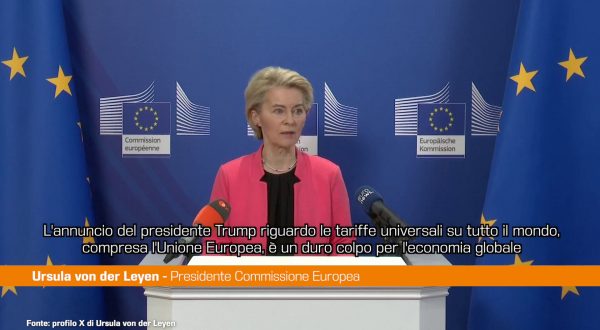 Dazi Usa, Von der Leyen “Pronti a negoziare ma anche a reagire”
