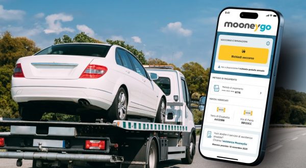 MooneyGo completa l’offerta del telepedaggio con l’assistenza stradale