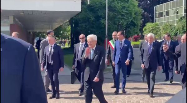 Mattarella è arrivato all’Itcilo di Torino, le immagini
