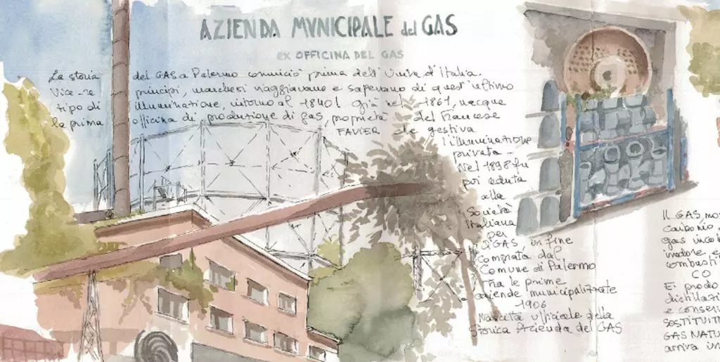 I disegni del gruppo Palermo/Sketchcrawl in mostra all’ex officina AMG Gas
