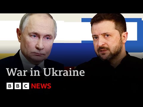 Zelensky challenges Putin to meet him this week after pressure from President Trump | BBC News