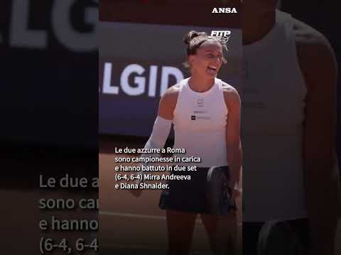 Errani e Paolini ancora in finale a Roma #ansa