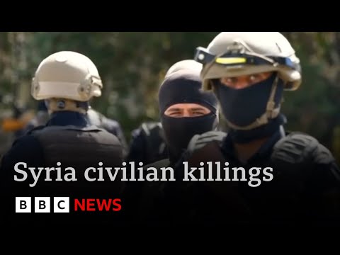 Frontline report:  Syrian security forces accused of overseeing gunmen killing civilians | BBC News