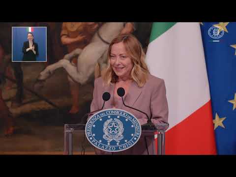 Dichiarazioni alla stampa Meloni – Merz (traduzione simultanea – LIS)