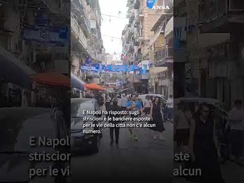 Accolto dai tifosi l’appello di Conte: bandiere del Napoli senza il numero 4 #ansa