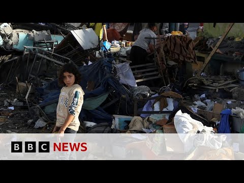 Israeli strike kills dozens sheltering in Gaza school, officials say | BBC News