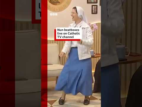 This is the moment a nun started beatboxing on live TV. #Brazil #BBCNews