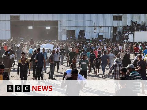 Gaza warehouse broken into by ‘hordes of hungry people’, says WFP | BBC News