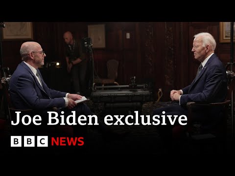 Joe Biden gives first interview since leaving the White House | BBC News