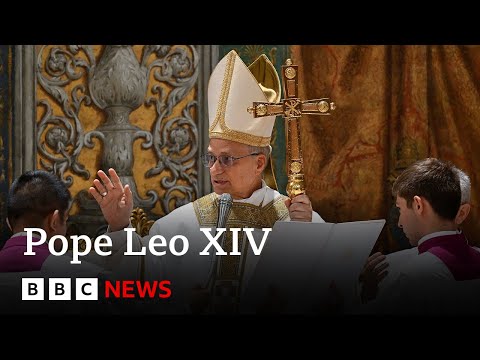 Pope Leo XIV celebrates first Mass as new head of Catholic Church | BBC News