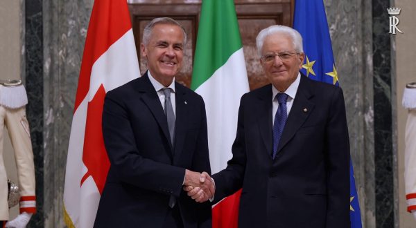 Mattarella riceve il primo ministro canadese Carney