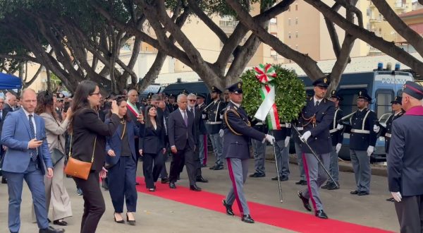 Strage Capaci, deposta corona d’alloro alla Caserma Lungaro a Palermo