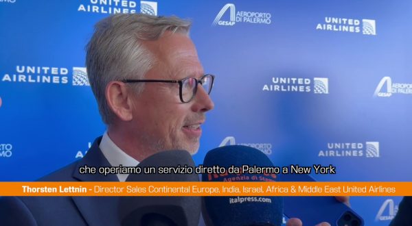 Lettnin (United Airlines) “Felici di collegare Palermo e New York”