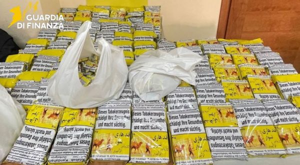 Contrabbando di tabacchi, sequestro da 20 Kg a Caltanissetta