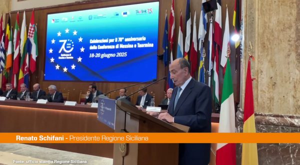 Ue, Schifani “Decisiva la svolta della Conferenza di Messina”