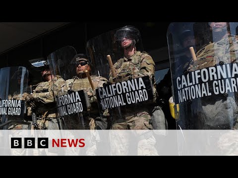 Trump orders Marines to LA in additional deployment as unrest calms | BBC News