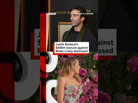 Justin Baldoni’s $400m lawsuit against Blake Lively dismissed. #BlakeLively #JustinBaldoni #BBCNews