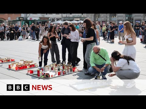 Austria holds vigil for Graz school shooting victims | BBC News