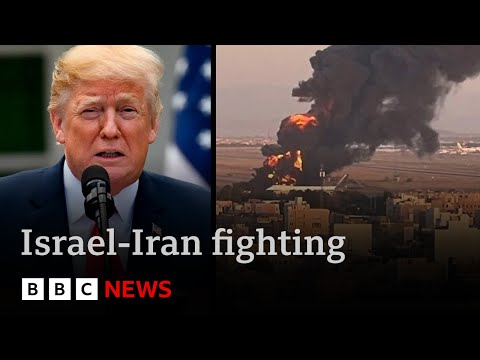 Trump says Iran “not winning war” as Israel hits state TV complex and multiple targets | BBC News