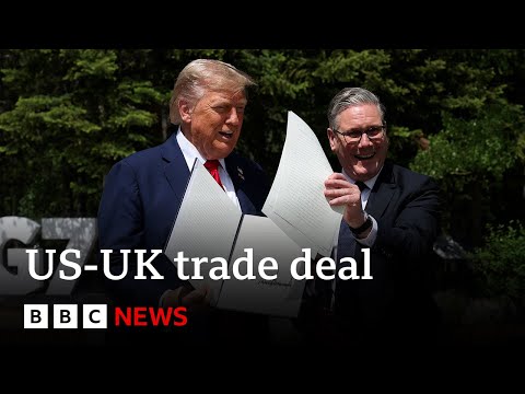 Donald Trump signs order confirming parts of US-UK tariff deal | BBC News