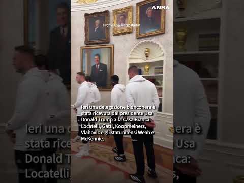La Juventus incontra Trump nello Studio Ovale #ansa #news
