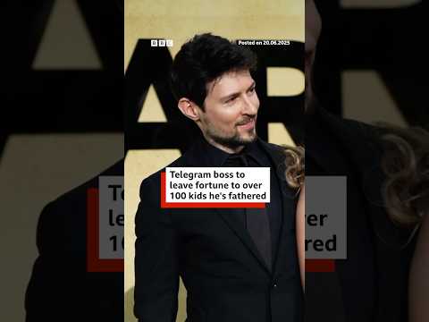 Pavel Durov said he started donating sperm 15 years ago “to help a friend”. #Telegram #BBCNews