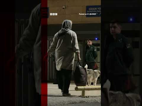 BBC journalist speaks to Iranian families at Turkey border. #Iran #BBCNews