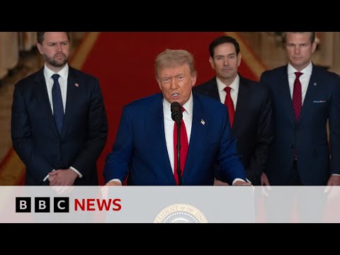 President Trump says US has bombed Iran nuclear sites | BBC News