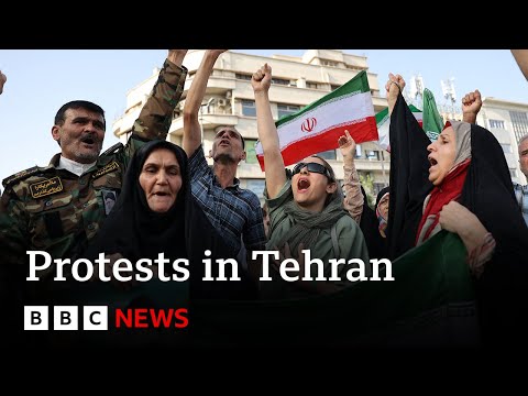 Protests in Tehran after US strikes on Iranian nuclear sites | BBC News