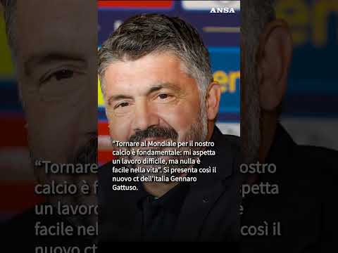 Il nuovo ct della Nazionale Gattuso: “Fondamentale tornare al Mondiale” #ansa #news