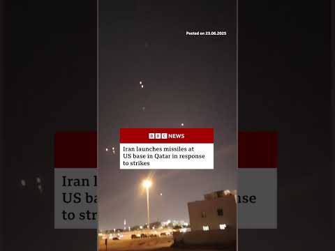 Iran launched missiles at the US-run Al Udeid base in Qatar. #Iran #Qatar #BBCNews