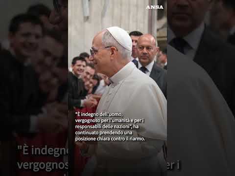 Il Papa si scaglia contro il riarmo: “Vergognoso far prevalere la forza sul diritto” #ansa #news