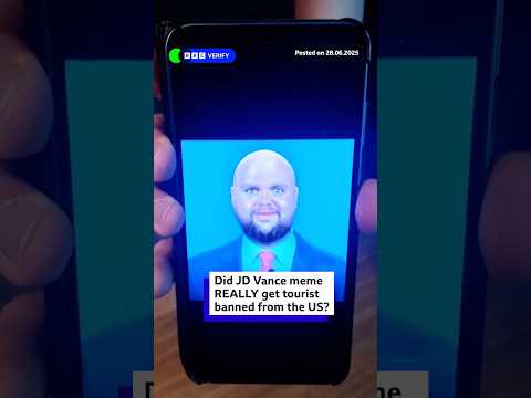 Did a meme of JD Vance get a tourist banned from entering the US? #JDVance #USPolitics #BBCNews