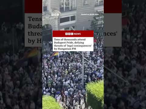 Budapest Pride goes ahead defying Viktor Orban threat. #Hungary #Budapest #BBCNews