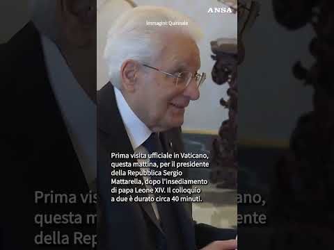 Mattarella dal Papa, guerre e sociale al centro del colloquio #ansa #news