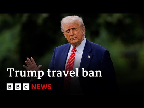 US travel ban barring citizens from 12 countries takes effect | BBC News